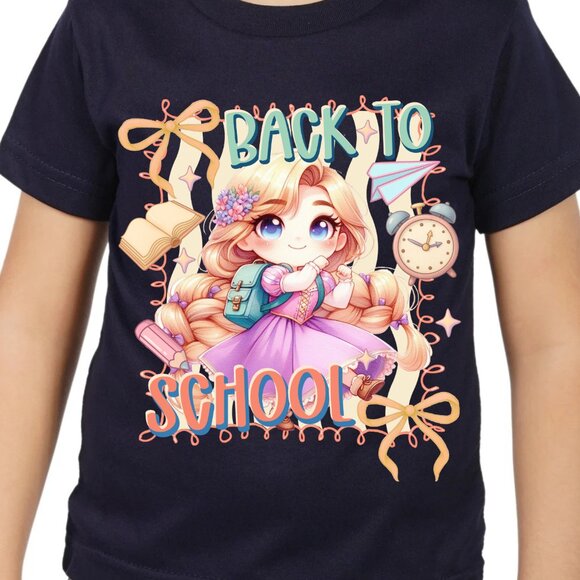 Tangle Princess Rapunzel Back to school Graphic T-shirt for kids - Picture 3 of 5